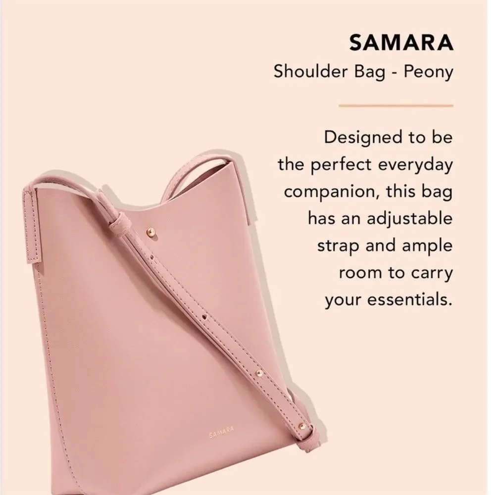 ANTHROPOLOGIE Samara Shoulder Bag Crossbody Pink Medium Boho Purse
